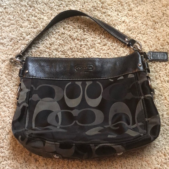 Black Coach Purse - Picture 1 of 6